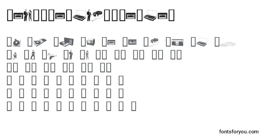 Czcionka FenotypeDingsPreview – alfabet, cyfry, specjalne znaki