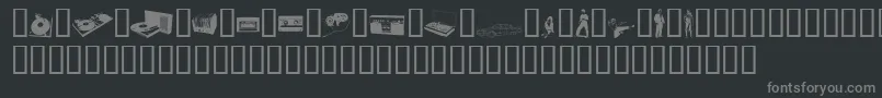 fuente FenotypeDingsPreview – Fuentes Grises Sobre Fondo Negro