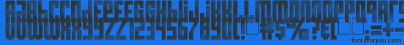 Resistance is Futile Font – Black Fonts on Blue Background