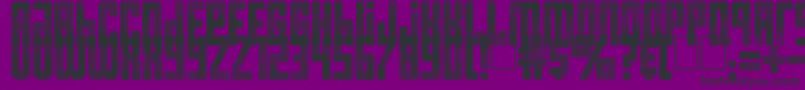 Resistance is Futile Font – Black Fonts on Purple Background