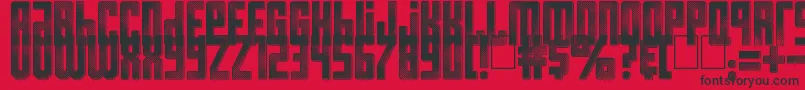 Resistance is Futile Font – Black Fonts on Red Background