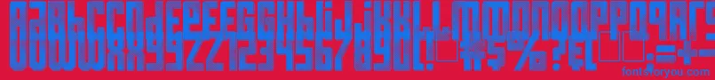 Resistance is Futile Font – Blue Fonts on Red Background