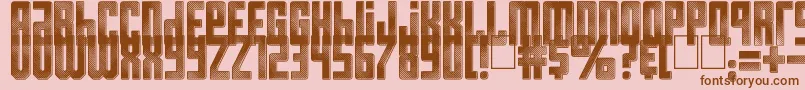 Resistance is Futile Font – Brown Fonts on Pink Background