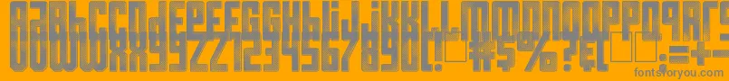 Resistance is Futile Font – Gray Fonts on Orange Background