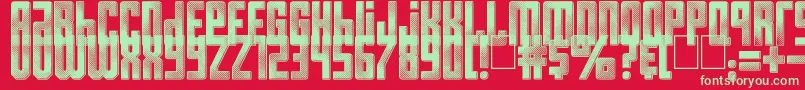 Resistance is Futile Font – Green Fonts on Red Background