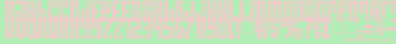 フォントResistance is Futile – 緑の背景にピンクのフォント