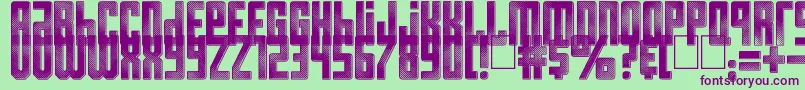 Resistance is Futile Font – Purple Fonts on Green Background