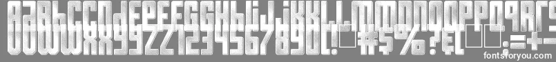 Resistance is Futile Font – White Fonts on Gray Background