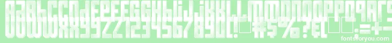Resistance is Futile Font – White Fonts on Green Background