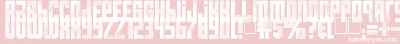 Resistance is Futile Font – White Fonts on Pink Background