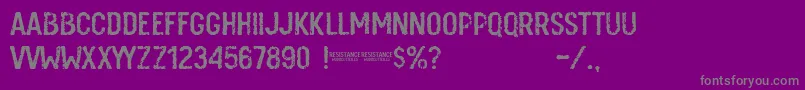 Подробнее о шрифте Resistance Шрифт Resistance – серые шрифты на фиолетовом фоне