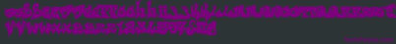 RESKAGRAF Font – Purple Fonts on Black Background