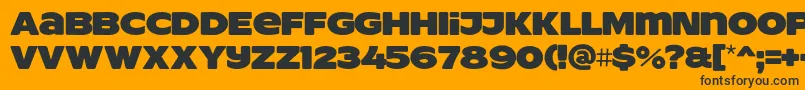 ResotYgPERSONALUSE Font – Black Fonts on Orange Background