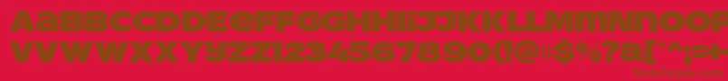 ResotYgPERSONALUSE Font – Brown Fonts on Red Background