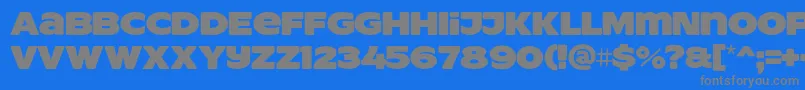 ResotYgPERSONALUSE Font – Gray Fonts on Blue Background
