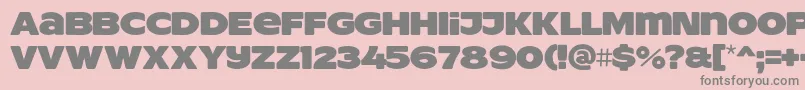 ResotYgPERSONALUSE Font – Gray Fonts on Pink Background