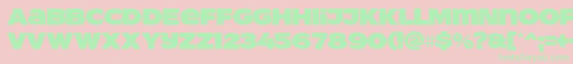 ResotYgPERSONALUSE Font – Green Fonts on Pink Background