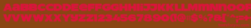 ResotYgPERSONALUSE Font – Red Fonts on Brown Background