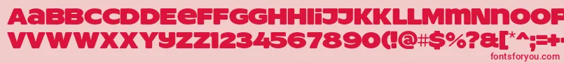 ResotYgPERSONALUSE Font – Red Fonts on Pink Background