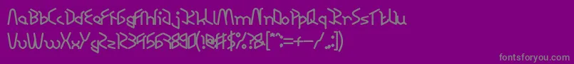 RESPECT BOLD Font – Gray Fonts on Purple Background