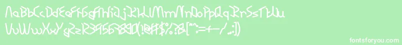 RESPECT BOLD Font – White Fonts on Green Background