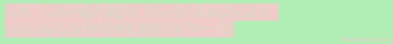 RESPECT HOLLOW INVERSE Font – Pink Fonts on Green Background