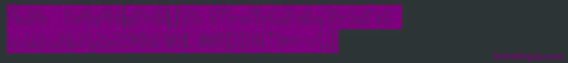 RESPECT HOLLOW INVERSE Font – Purple Fonts on Black Background