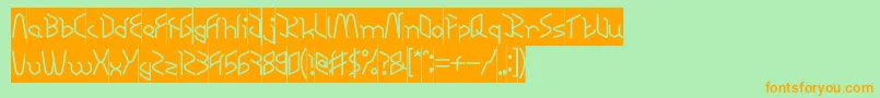 Подробнее о шрифте RESPECT INVERSE Шрифт RESPECT INVERSE – оранжевые шрифты на зелёном фоне