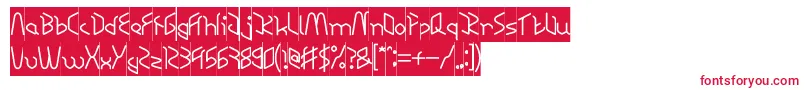 RESPECT INVERSE Font – Red Fonts on White Background