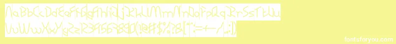 RESPECT INVERSE Font – White Fonts on Yellow Background