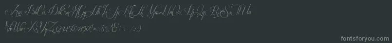 フォントRespective 2 0 – 黒い背景に灰色の文字