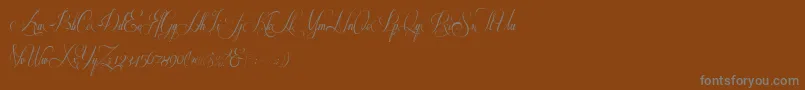 Respective 2 0-Schriftart – Graue Schriften auf braunem Hintergrund