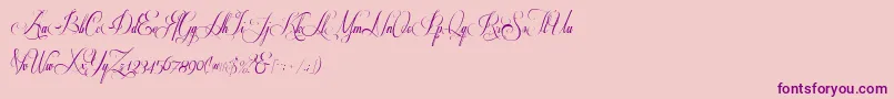 Respective 2 0 Font – Purple Fonts on Pink Background