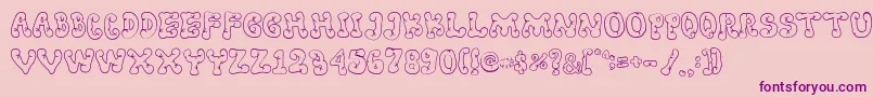 Resta Font – Purple Fonts on Pink Background