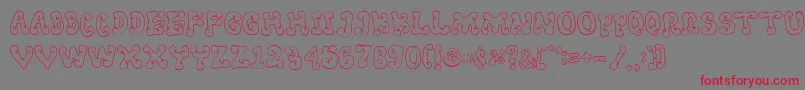 Resta Font – Red Fonts on Gray Background