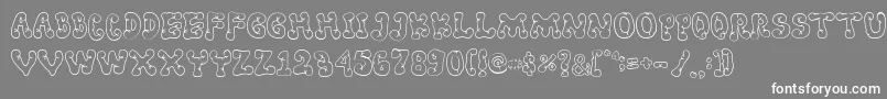 Resta Font – White Fonts on Gray Background