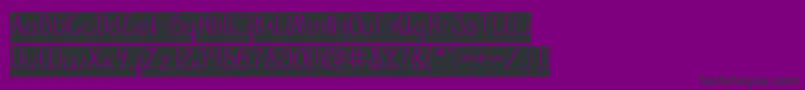 Restaurant inverse Font – Black Fonts on Purple Background