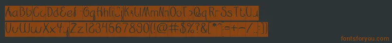Restaurant inverse Font – Brown Fonts on Black Background