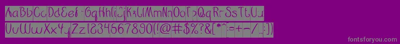Restaurant inverse Font – Gray Fonts on Purple Background