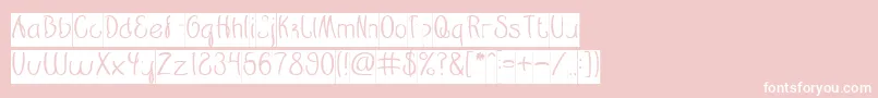 Restaurant inverse Font – White Fonts on Pink Background