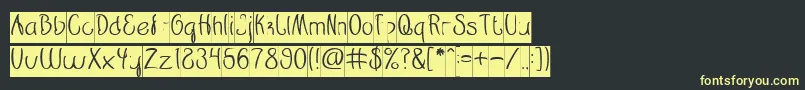 Restaurant inverse Font – Yellow Fonts on Black Background