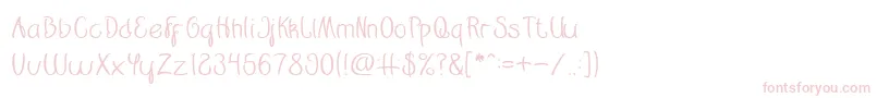 Restaurant Font – Pink Fonts on White Background