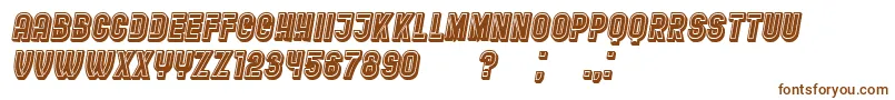 Шрифт RestaurantMenu – коричневые шрифты на белом фоне