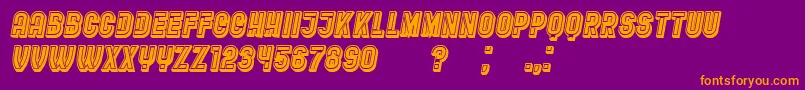 RestaurantMenu Font – Orange Fonts on Purple Background