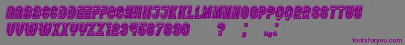Шрифт RestaurantMenu – фиолетовые шрифты на сером фоне