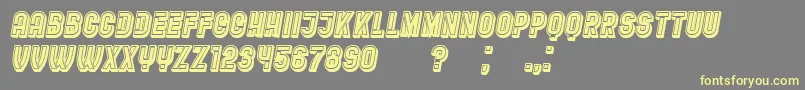 RestaurantMenu Font – Yellow Fonts on Gray Background