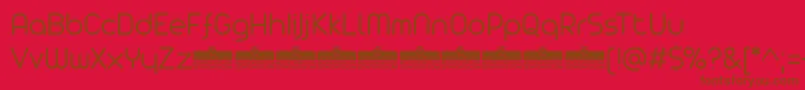 AristaProLightTrial Font – Brown Fonts on Red Background