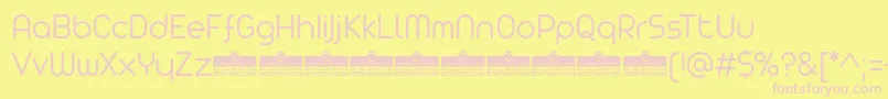 AristaProLightTrial Font – Pink Fonts on Yellow Background