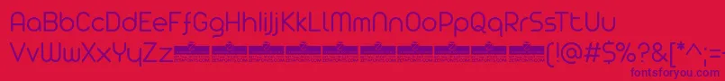 AristaProLightTrial Font – Purple Fonts on Red Background
