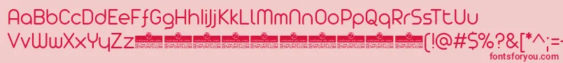 AristaProLightTrial Font – Red Fonts on Pink Background